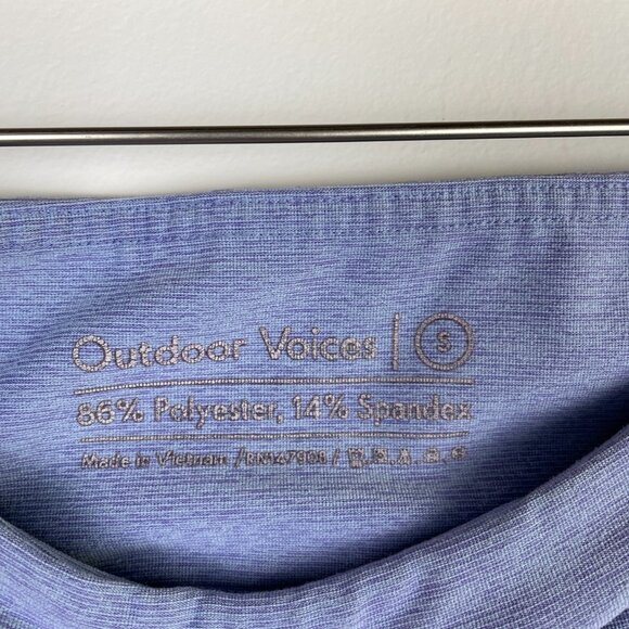 Outdoor Voices capri leggings blue cropped tight - size small - Picture 5 of 6